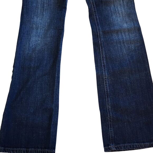 Indigo Blue Womens Straight Leg Maternity Jeans Size S 4-6 High Waist Panel - Picture 4 of 9